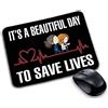 My Cust Tappetino Mouse Pad compatibile con Grey's it's beautiful day save life per dottori infermieri oss cardiologia