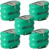 vhbw 5x NiMH Batteria a bottone di ricambio 3 pin tipo 3/V150H 150mAh 3,6V compatibile con batterie compatibile con modellismo, luci solari ecc.