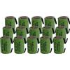 ANFEL 15 X Batteria ricaricabile NiMh 4/5 SC 1,2V 2000mAh 22x33mm subC a saldare linguette per pacchi batteria (15 PEZZI)