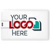 Possibox Chiavetta USB Carta di Credito Personalizzata 4GB con il Tuo Testo o Logo - All'ingrosso Pendrive - USB 2.0 Bianco, 100 Pezzi