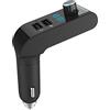 MASO Trasmettitore Fm, Bluetooth 4.2 USB LCD Auto Bluetooth Wireless Radio Adattatore Caricatore MP3 Player
