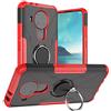 PIXFAB Custodia per Nokia 3.4, custodia antiurto, custodia protettiva per cellulare con cavalletto, custodia ibrida [resistente] robusta armatura protettiva per Nokia 3.4 - rosso
