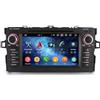 erisin Android 16 8-Core 2.2GHz CPU 4GB+64GB Autoradio CarPlay & Android Auto per Toyota Auris E15 Lettore DVD Supporta Bluetooth 5.0 GPS Navigatore Auto WiFi 4G DSP RDS Canbus IPS Schermo Tattile