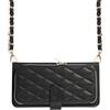 VQWQ Custodia per Samsung Galaxy Note 9, Cover a Portafoglio in Pelle PU Slot per Schede Libro Necklace Antiurto Supporto Cavalletto Flip Case Contanti Chiusura Lampo per Maschio Donna-[QB]-Nero