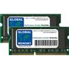 GLOBAL MEMORY Kit di Memoria RAM SODIMM SDRAM SODIMM PC133 133 MHz 144 Pin 1GB (2 x 512 MB) Compatibile con Computer Portatili/Notebook
