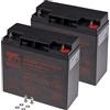 T6 Power Set di batterie T6 Power per l'alimentatore di backup APC, numero di parte RBC7, VRLA, 12 V