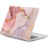 HLAAJJX Custodia per Macbook Air 13 pollici M4 M3 M2 2025 2024 2022 (A2681 A3113 A3240),Caso Duro Protection Cover in Plastica per Apple Macbook Air 13,6 Case,Marmo Rosa