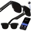 Nexbyte Occhiali intelligenti AI con fotocamera - obiettivo fotocromatico, chiamate Bluetooth, assistente vocale, lettore musicale, traduzione e registrazione video (1, nero)