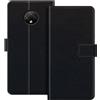ESACMOT Custodia folio in similpelle per Doogee X95 Pro - Nero | 6.52 Custodia portafoglio flip con portacarte, supporto e chiusura magnetica, stile dalla texture raffinata