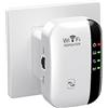 toovaloo Estensore WiFi 2024, ripetitore WiFi, ripetitore WiFi, copre fino a 3650 piedi quadrati e 45 dispositivi, ripetitore Internet, con porta Ethernet, installazione rapida, ripetitore di segnale wireless