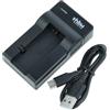 vhbw caricatore USB-C compatibile con Sony Cybershot DSC-P8, DSC-P3, DSC-P7, DSC-P5, DSC-P9 per camera + cavo USB-C + LED