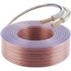 VENTON Cavo per altoparlante, 2 x 2,5 mm², in rame, 100 m, cavo per altoparlante in rame puro, cavo HiFi per altoparlanti e sistemi surround, cavo trasparente, made in Europe