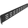 Jingchengmei - Pannello distanziatore per montaggio a rack con cerniera 1U, in metallo, ventilato, per server rack o armadi di rete da 19 pollici con lato incernierato (1UVBPHN, nero)