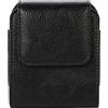 Jlyifan Custodia verticale in pelle PU con clip da cintura per Motorola RAZR 60 50 40 Ultra Moto Raza Plus 2023, Samsung Galaxy Z Flip7, Flip 6/5/4/3 5G (nero)