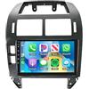 Generic Autoradio 2 Din per Volkswagen VW Polo MK4 6Q 9N 9N3 2004-2009 Carplay&Android Auto 9 IPS Touchscreen Stereo Auto con navigazione GPS Bluetooth DSP Mirror Link Wifi USB FM SWC Backup Cam(A2 2+32G)