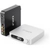 FIIO K11 - Cuffie da scrivania da 1400 W DAC e amplificatore 384 kHz/24 bit DSD256 per audio/PC domestico/PC da 6,35 mm/4,4 mm/RCA/coassiale/ottico (argento)