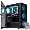 EMCA4 Computer Gaming PC Assemblato Ryzen 5 5600 - RTX 5060 8GB - M.2 1TB nvme - Ram 32GB DDR4 3200Mhz - 6 ventole ARGB - Windows 11