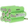 vhbw batteria compatibile con Velux tenda avvolgibile dell'abbaino e tapparelle, finestre fotovoltaiche di altri produttori (2300mAh, 10,8V, NiMH)