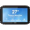 NORQIN 27 Monitor Touch Screen Industriale Incorporato IP65-1920×1080 Cornice Aperta,Touch Capacitivo a 10 Puntate,Display LCD,VESA,Porte HDMI/VGA/DVI/USB,Per Terminale Vendita Automatica