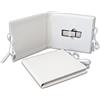 Elegantdisk Custodia USB per matrimonio, in ecopelle, colore bianco.