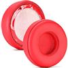 Generic Cuscinetti auricolari compatibili con cuffie Beats EP cablate, cuscinetti di ricambio in pelle sintetica, colore rosso