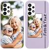 Yoedge Custom Cover Personalizzata Custodia per Samsung Galaxy A23 5G 6,6 Personalizzato con Foto Testi, Silicone Personalizza Case con Immagine Personalizzabili Case per Samsung A23 5G, Erba Viola