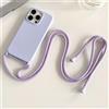 Hadwii Custodia per iPhone 14 con Cordino Antiurto Cover Sottile Morbido Silicone con Laccio Collana Tracolla Regolabile Case per iPhone 14, Lilla