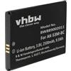 vhbw batteria compatibile con Emporia Supereasy SE, PSP400, Smart 5 Mini, Supereasy smartphone cellulare per anziani (2500mAh, 3,8V, Li-Poly)