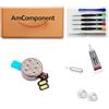 AmComponent - MODULO VIBRAZIONE di ricambio per HONOR PLAY COR-L29 COR-TL10 MOTORINO VIBRA FLAT VIBRACALL