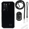 ESACMOT ESCAMOT [4 in 1] Custodia Compatibile con Ulefone Armor 11 5G con Lanyard, Cinturino da Polso e Anello, Cover Anti-Caduta Kit da Viaggio Sicuro (set nero)