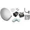 Compaq KIT SAT COMPLETO PARABOLA 60 CM LNB 4 USCITE STAFFA SAT FINDER CAVO E SPINOTTI