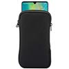 Jlyifan Custodia in neoprene per telefono cellulare con tasca in rete e cordino per iPhone 17 Pro Max 16 Pro Max Samsung Galaxy S25 Ultra S24 Ultra A16 A26 A36 A35 A17 A05 A06 OnePlus 13 Pixel 8 Pro (XL, Nero