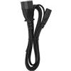Yunir Cavo IEC320 da C14 a C7, Cavo Adattatore di Alimentazione da Maschio a Femmina da 1,8 M, per Monitor LCD, Adattatore di Alimentazione per Laptop, Lampada da Scrivania,