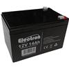 Electron 12V 14AH batteria ricaricabile al piombo VRLA Faston F2 6.35mm Per allarmi antifurti, sistemi di sicurezza, Batterie di ricambio per UPS USV, Solar, Solarpanel