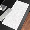 TengYuer Tappetino per Mouse da Gioco - XXL Gaming Tappetino Extra Grande 1200x600mm Lavabile - Mousepad con Base in Gomma Antiscivolo - Tappetino Scrivania per Tastiera Ufficio Computer PC - Curva Bianca
