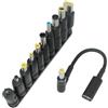 Buhdjfnke 100W Type-C To Universal Notebook Adapter Connecter Dc Jack Usb-C Laptop Charging Cable 10pcs Charger