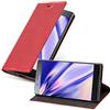 Cadorabo Custodia Libro per Sony Xperia XZ1 Compact in Rosso Mela - con Vani di Carte, Funzione Stand e Chiusura Magnetica - Portafoglio Cover Case Wallet Book Etui Protezione
