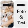 Yoedge Cover Personalizzata Custodia per Samsung Galaxy S10 Plus 6,4 Personalizzato con Foto Testi Disegni Personalizza Custodia Immagine, Antiurto Bianco Personalizzabili Case per Samsung S10 Plus