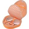 BOVKE Cuffie Custodia con Modalità standby per Apple AirPods Max 2 / Max Cuffie Wireless over-ear, Custodia da Viaggio Protettiva Portatile AirPods Max 2 / Max, tasca in rete per Accessori, Arancione