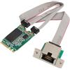 VBESTLIFE Scheda Server in Fibra Ottica Gigabit M.2 A+E, Adattatore Ethernet con Slot RJ45, per Computer Industriali, Computer Integrati, Computer a Scheda Singola
