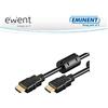 Ewent EW-130109-150-N-P Cavo HDMI 1.4 con Ethernet e Ferriti A/A, Maschio-Maschio, Supporta 3D Fino a 1920x1080p, 15 Metri