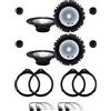 IPNOSIS Kit 8 Casse ALPINE SXE-1750S Ant e Post per Audi A3 5 Porte dal 2004 al 2012, Audi A4 B6 e B6 AVANT dal 2001 al 2005, Audi A4 B7 e B7 AVANT dal 2004 al 2008 con 4 Supporti e 4 Connettori