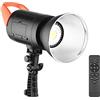Camnoon 150W LED Video Light 5600K Studio Lights Dimmerabile Bowens Mount Luce continua con riflettore Telecomando per prodotto Ritratto Fotografia di matrimonio Streaming live Registrazione video