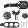 ComfyHarbor Black INC - Supporto per computer da manubrio per bicicletta, in lega di alluminio, supporto GPS per Garmin/Cateye/Bryton, 105 mm, leggero, 43 G