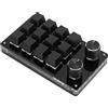 Generic Tastiera Programmabile, Plug e Riproduzione di Tastiera Macro Meccanica RGB Portatile per i Giochi di Ufficio (#2)