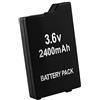 SATKIT Batteria Ricaricabile agli Ioni di Litio 2400mAh compatibile con PSP 2000 Slim e PSP 3000 3.6V Installazione Snap-In