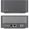Generic Cover antipolvere in silicone per Mac Studio M4 Max 2025, coperture protettive con apertura precisa del silicone per Mac Studio 2025 (nero traslucido)