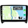 YUNTX [8GB+256GB] Android 14 Autoradio per Audi TT MK2 8J(2006-2012)-[Incorporato Carplay/Android Auto/DSP/GPS]-9 Pollice IPS 2.5D Touch Screen-CAM+MIC-DAB/Mirror Link/Bluetooth 5.0/SWC/WiFi/USB/4G
