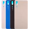 Audiosystem Scocca Vetro Copribatteria Posteriore per Huawei P20 Lite Ane-LX1 LX3, Ricambio Vetro Posteriore con Biadesivo compreso, Scocca Vetro Posteriore (Blu)