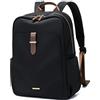 GOLF SUPAGS Zaino Porta PC Donna 14 Pollici, Zaino PC Portatili per Computer, Casual Daypack Uomo per Scuola, Lavoro, Viaggio Nero